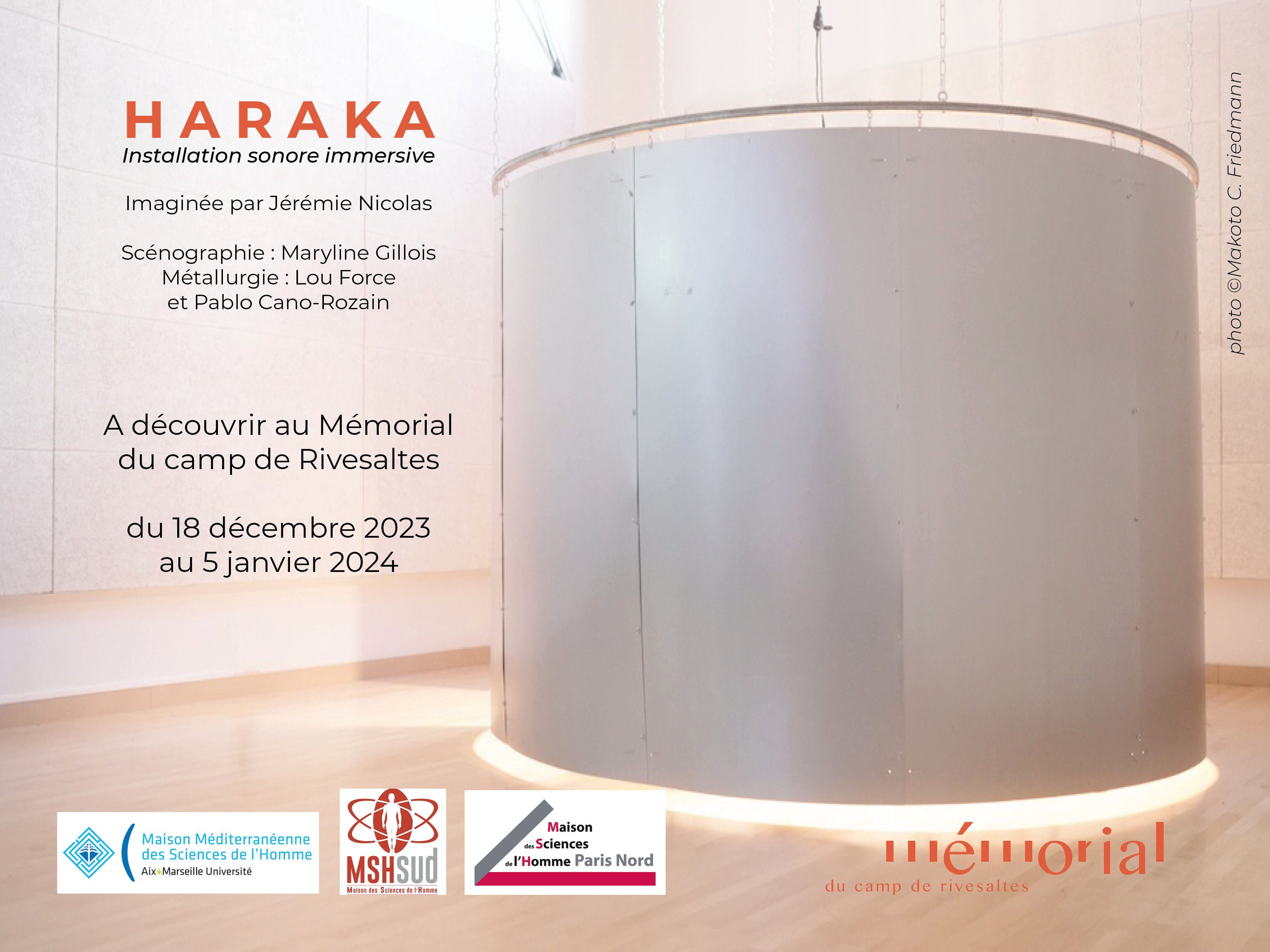 Haraka, installation sonore immersive