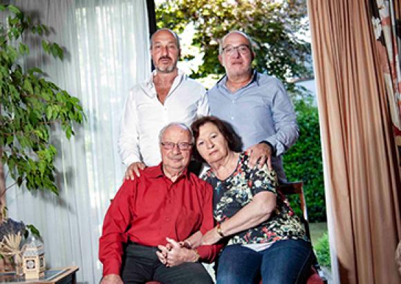 David Korn et de sa famille