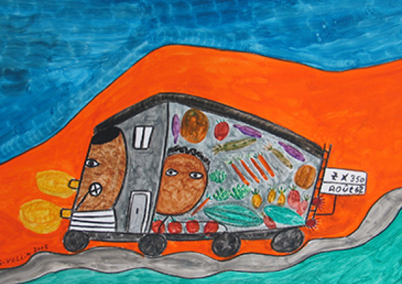 Tableau Fuite en camionnette